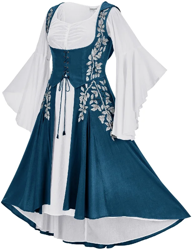 Tauriel Maxi Set Limited Edition Majolica Blue Silver Embroidery